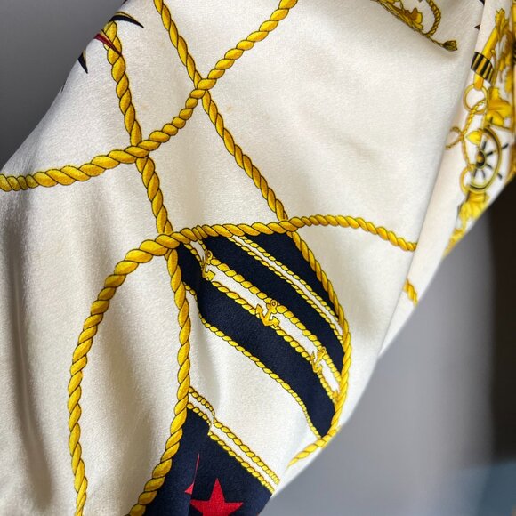 Vintage Silk bomber with Nautical theme - Picture 6 of 12